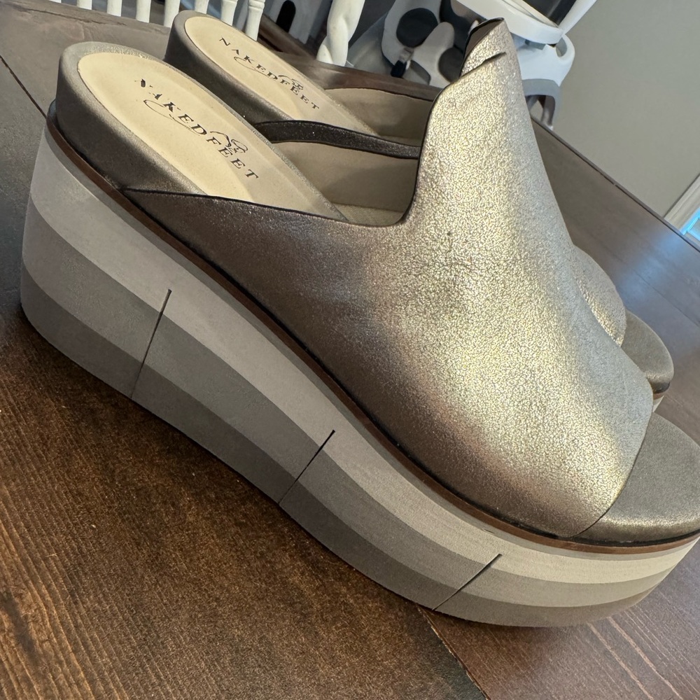 Naked Feet Platform Wedge Shoes